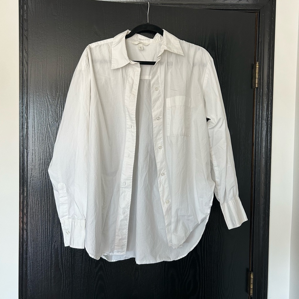 H&M White Button Down Shirt